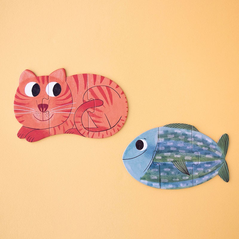 7 puzzles de mascotas